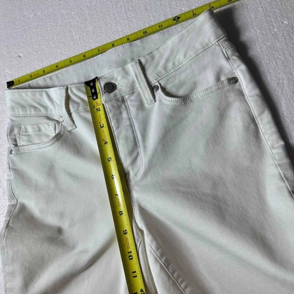 Soma Womens White Denim Skinny Jeans Size Small Stretch 5-Pocket Slim Fit Pants